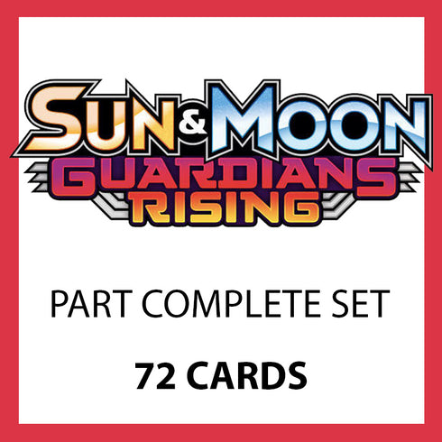 Pokemon Cards SM Guardians Rising Part Complete Set - Roughly 72 Cards